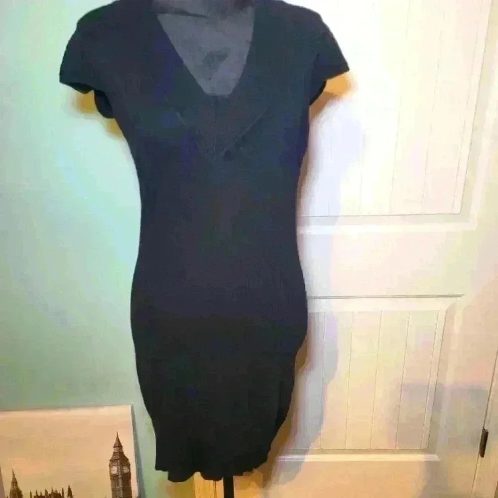 Say what? black sweater dress size medium